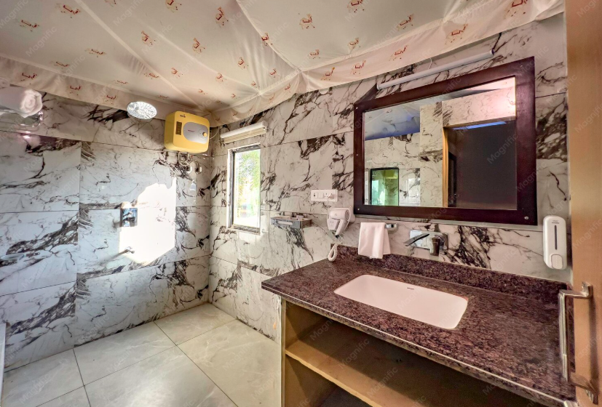 bathroom remodel after water damage